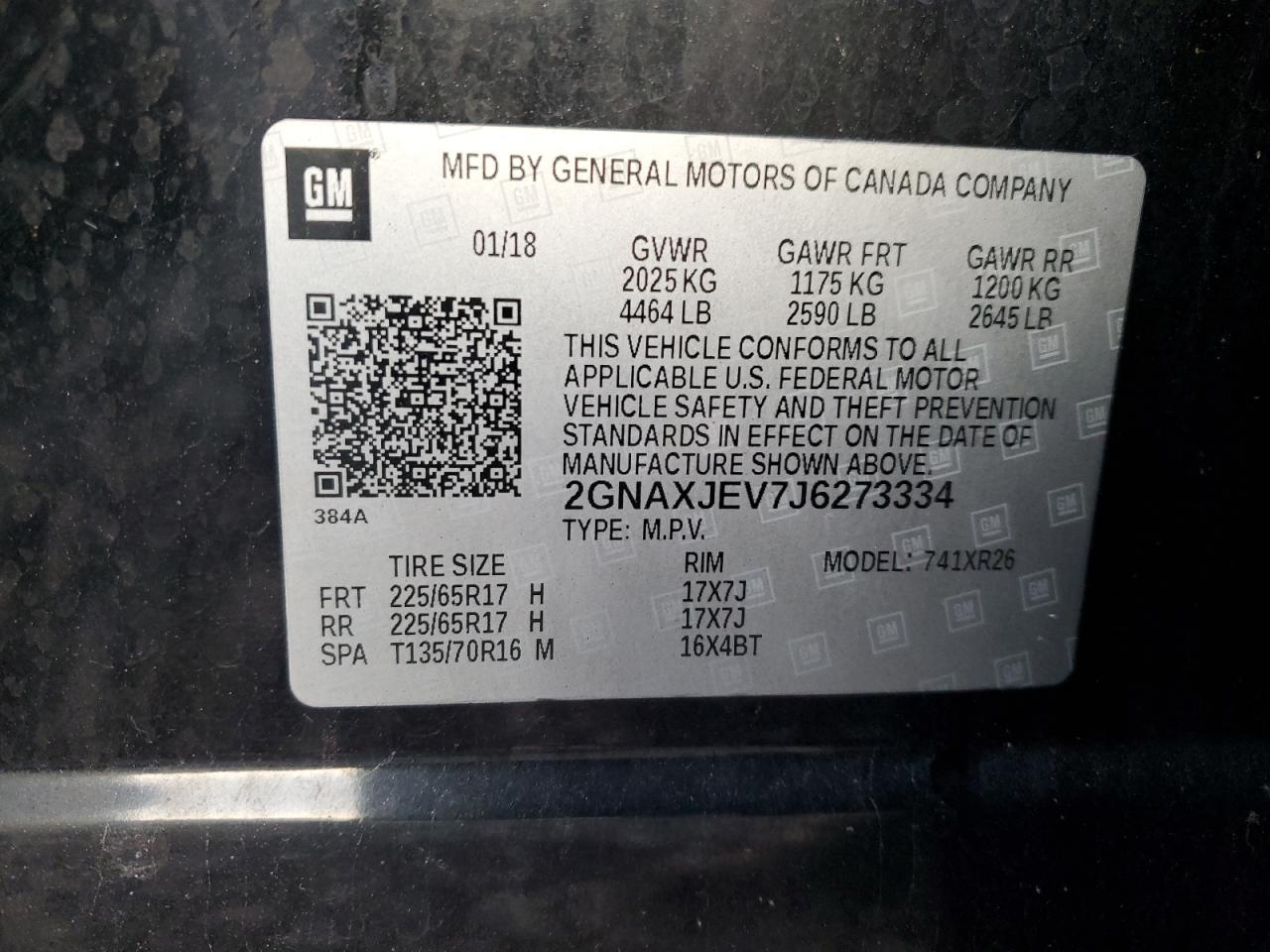 CHEVROLET EQUINOX LT