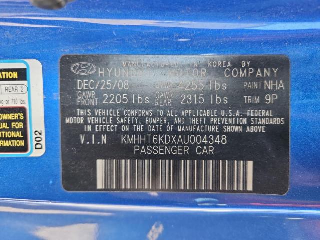 2010 HYUNDAI GENESIS CO - KMHHT6KDXAU004348