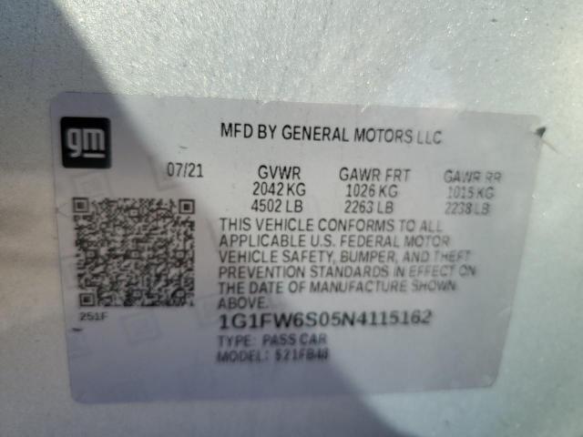 2022 CHEVROLET BOLT EV 1L #3301627633