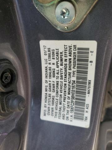 2017 HONDA CIVIC LX - 19XFC2F58HE019754