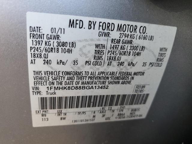 2011 FORD EXPLORER XLT - 1FMHK8D88BGA13452