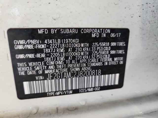 2018 SUBARU CROSSTREK JF2GTAMC2J8200818