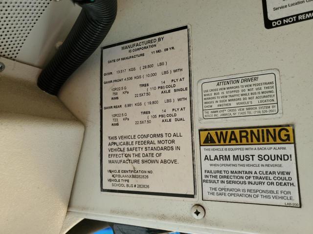 2011 IC CORPORATION CE SERIES SCHOOL #3273732360