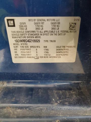 2016 CHEVROLET SILVERADO #3312178107