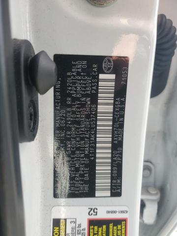 2020 TOYOTA CAMRY XLE #3297975780