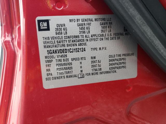 2012 BUICK ENCLAVE - 5GAKVDED1CJ152124