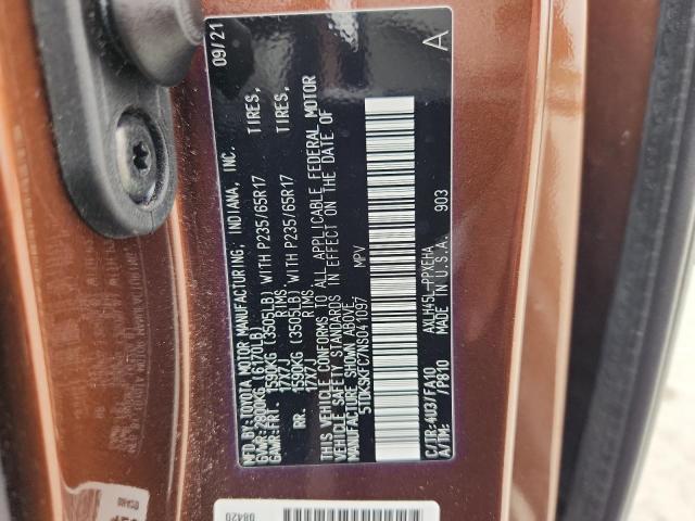 2022 TOYOTA SIENNA LE 5TDKSKFC7NS041097