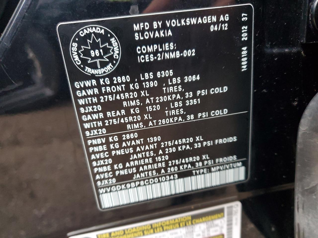 VOLKSWAGEN TOUAREG TDI