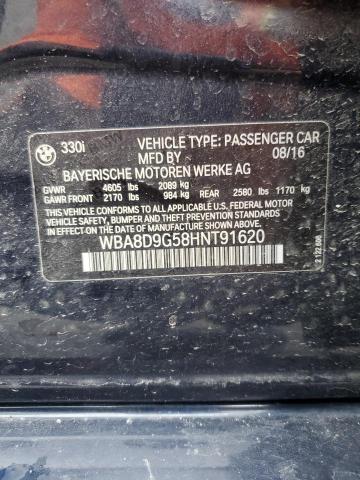 2017 BMW 330 XI WBA8D9G58HNT91620