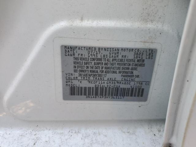 2017 NISSAN SENTRA S #3275635802