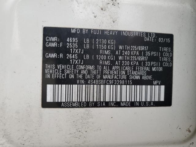 2015 SUBARU OUTBACK 2. #3291338171