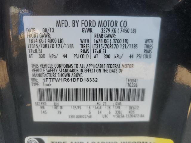 2013 FORD F150 SVT R - 1FTFW1R61DFD18332