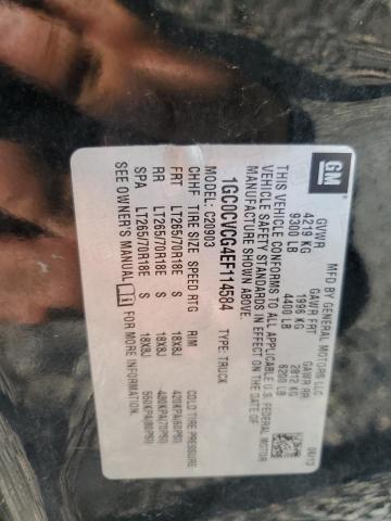 2014 CHEVROLET SILVERADO - 1GC0CVCG4EF114584