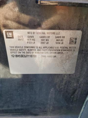 2018 CHEVROLET CRUZE LT - 1G1BH5SE3J7118780