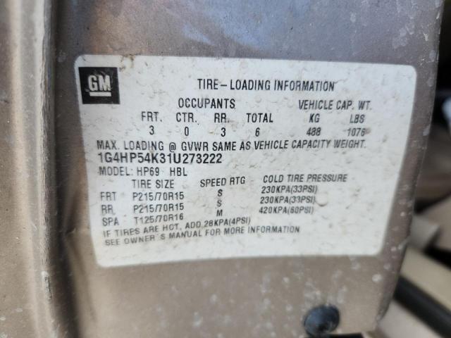 2001 BUICK LESABRE CU #3262200597