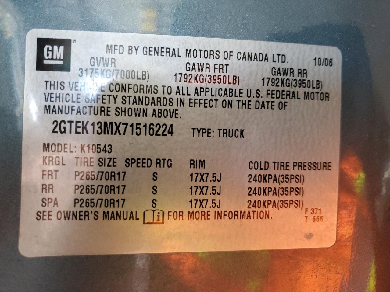 Lot #3309207628 2007 GMC NEW SIERRA