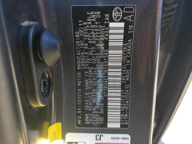 2011 TOYOTA COROLLA BA - 2T1BU4EE3BC697360