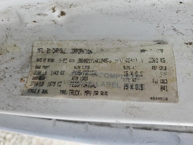 1992 DODGE RAM VAN B2 #3304812650