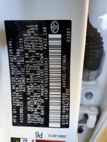 2014 TOYOTA CAMRY L - 4T4BF1FK6ER392943