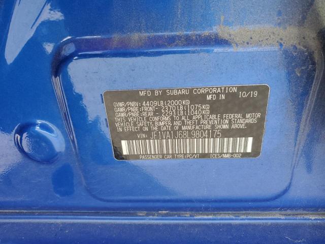 2020 SUBARU WRX LIMITED JF1VA1J68L9804175