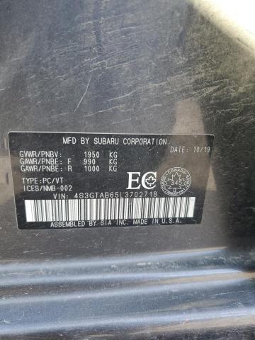 2020 SUBARU IMPREZA - 4S3GTAB65L3702718