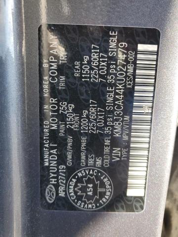 2019 HYUNDAI TUCSON LIM KM8J3CA44KU027479