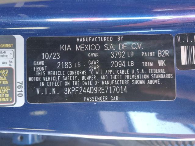 2024 KIA FORTE LX - 3KPF24AD9RE717014