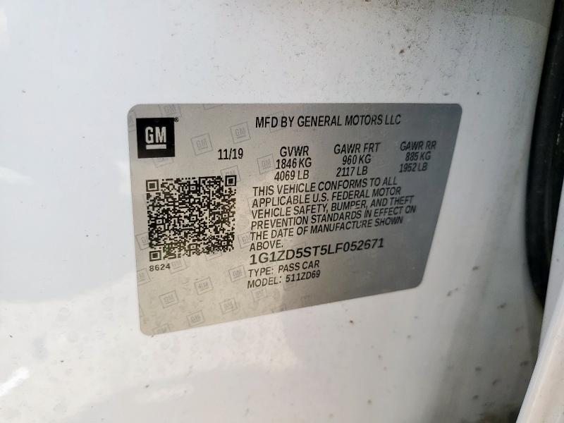 2020 CHEVROLET MALIBU LT 1G1ZD5ST5LF052671