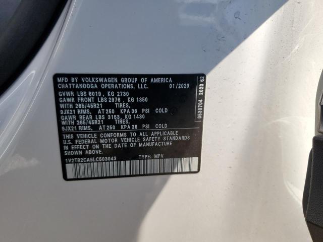 2020 VOLKSWAGEN ATLAS SEL 1V2TR2CA5LC503043