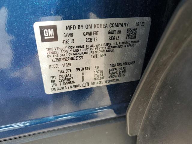 2021 CHEVROLET TRAILBLAZER LS KL79MMS24MB027324