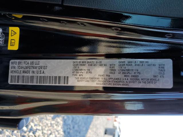 2022 JEEP WRANGLER U - 1C4HJXFG7NW124137