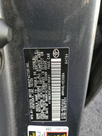 2010 TOYOTA CAMRY HYBRID - 4T1BB3EK3AU118581