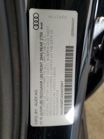 2016 AUDI A6 PRESTIGE WAUHMAFC4GN003847