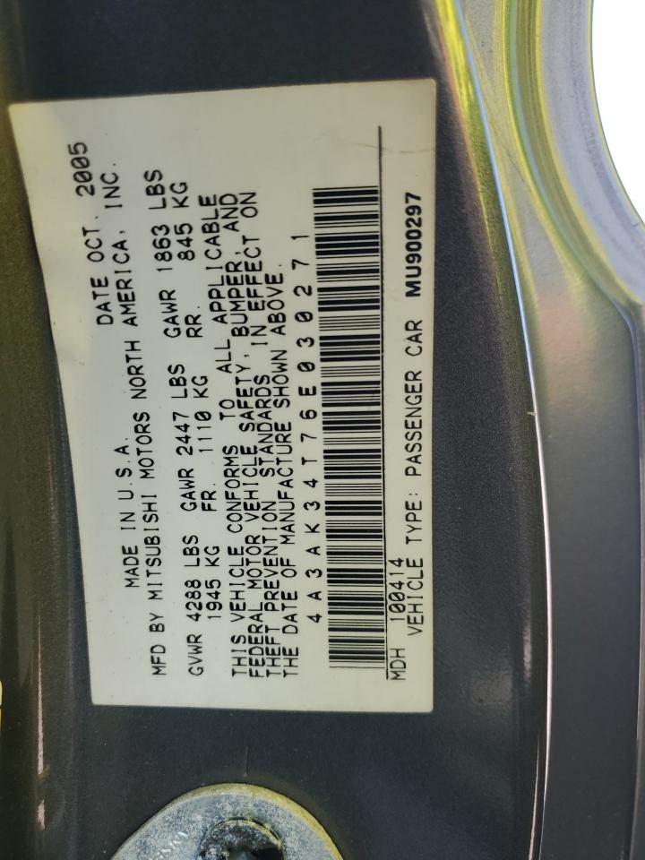 Lot #3285012954 2006 MITSUBISHI ECLIPSE GT