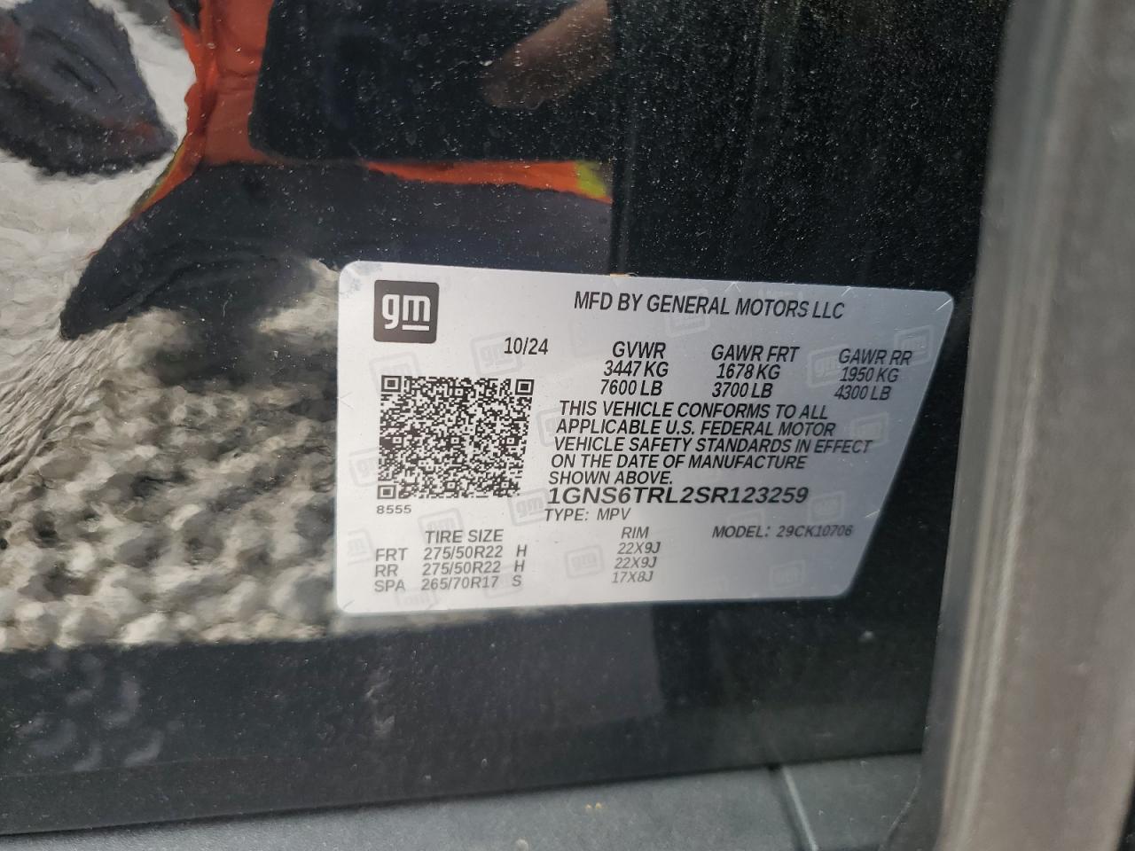 Lot #3287606014 2025 CHEVROLET TAHOE K150