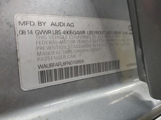 2015 AUDI A4 PREMIUM - WAUBFAFL8FN010959