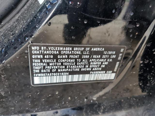 2016 VOLKSWAGEN PASSAT SE - 1VWBS7A37GC018294