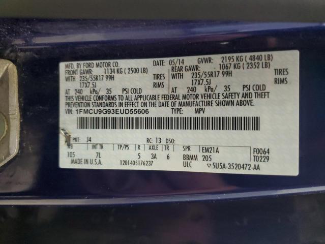 2014 FORD ESCAPE SE - 1FMCU9G93EUD55606