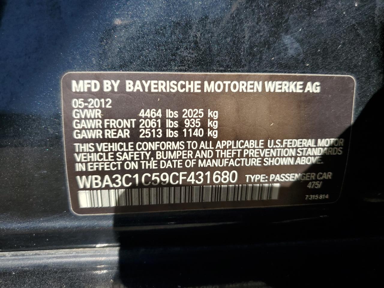 BMW 3 SERIES I SULEV