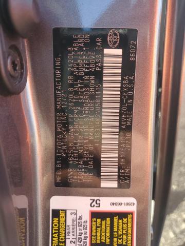 2022 TOYOTA CAMRY NIGHT SHADE #3297181893