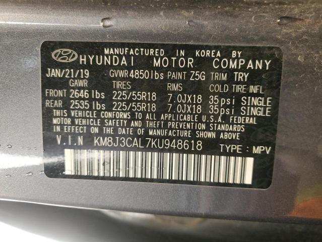 2019 HYUNDAI TUCSON LIM #3285711656