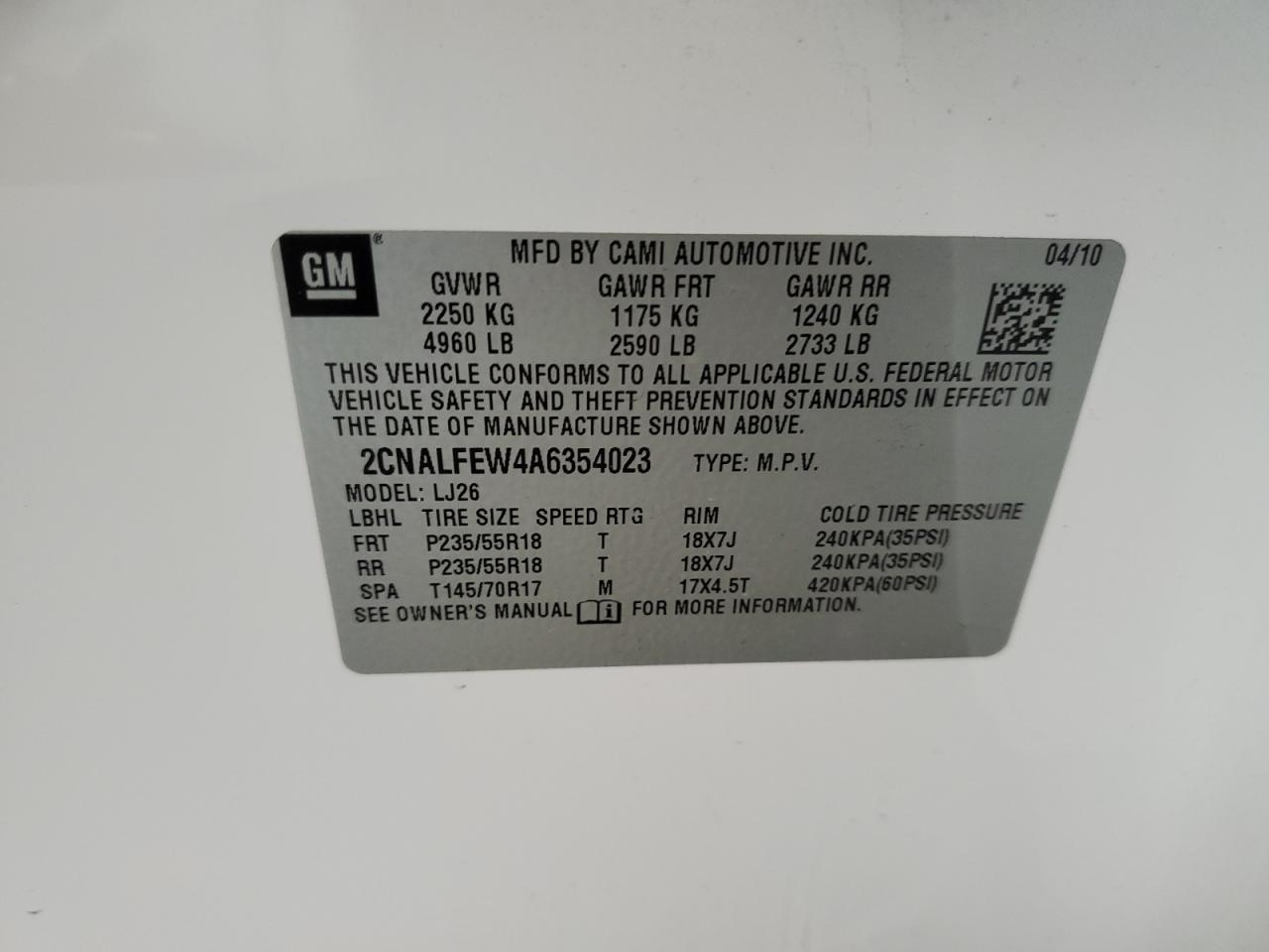 CHEVROLET EQUINOX LTZ