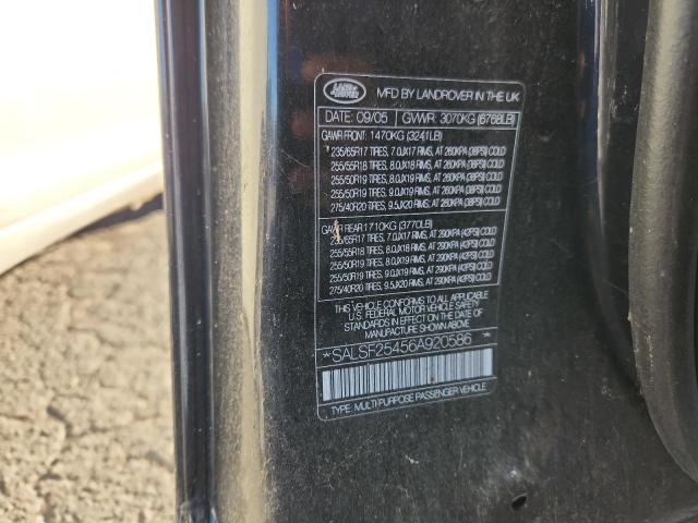 2006 LAND ROVER RANGE ROVE #3262077592