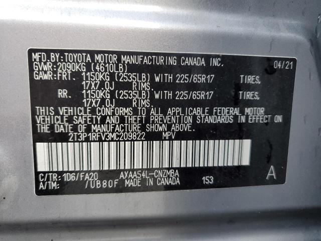 2021 TOYOTA RAV4 XLE - 2T3P1RFV3MC209822