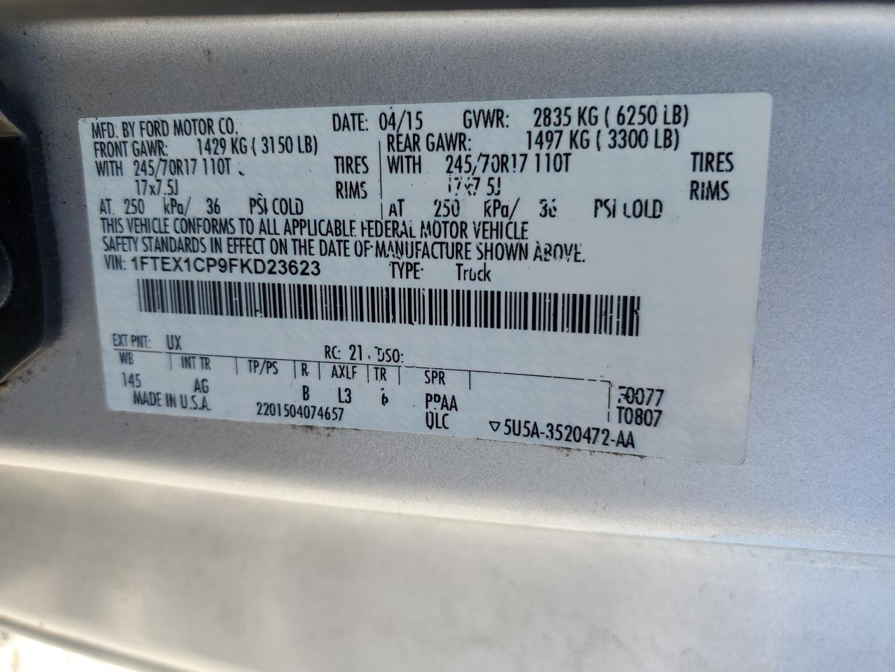 FORD F-150 SUPER CAB