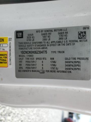 2016 CHEVROLET SILVERADO 1GCNCNEH0GZ394775