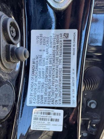 2021 HONDA CIVIC SPOR - 2HGFC2F83MH520822