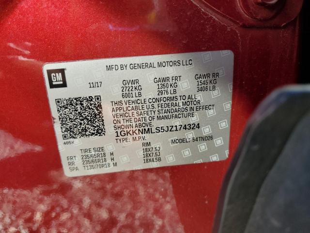 2018 GMC ACADIA SLT-1 1GKKNMLS5JZ174324