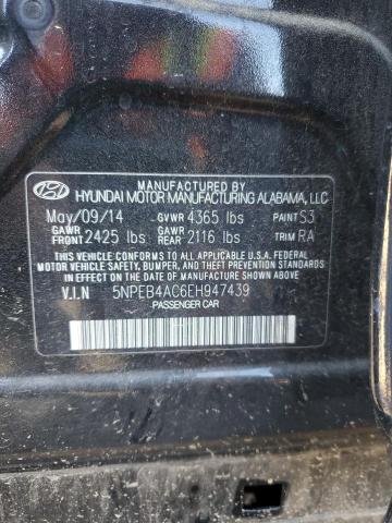 2014 HYUNDAI SONATA GLS - 5NPEB4AC6EH947439