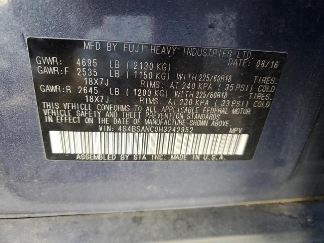 2017 SUBARU OUTBACK 2. - 4S4BSANC0H3242952